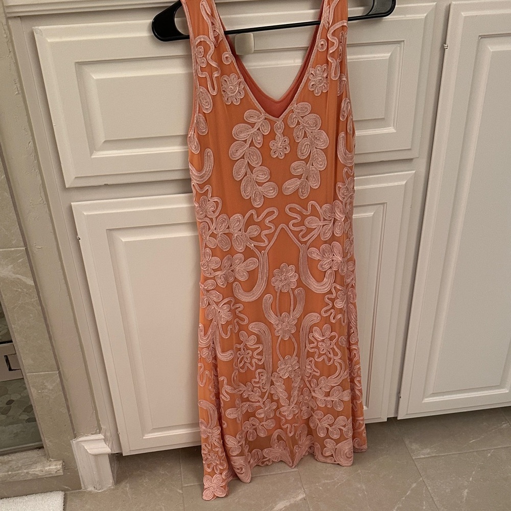 Sundance Orange and White Floral Midi Dress - Picture 2 of 4